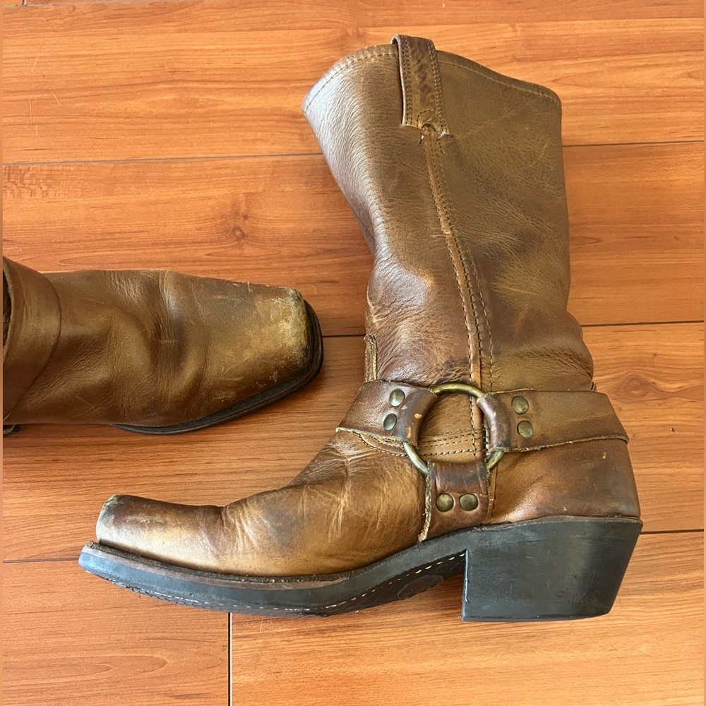 Vintage Frye Harness Boots